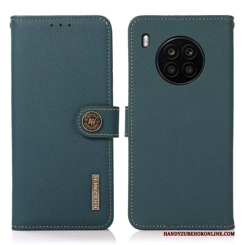 Lederhüllen Für Honor 50 Lite Khazneh Rfid-echtleder