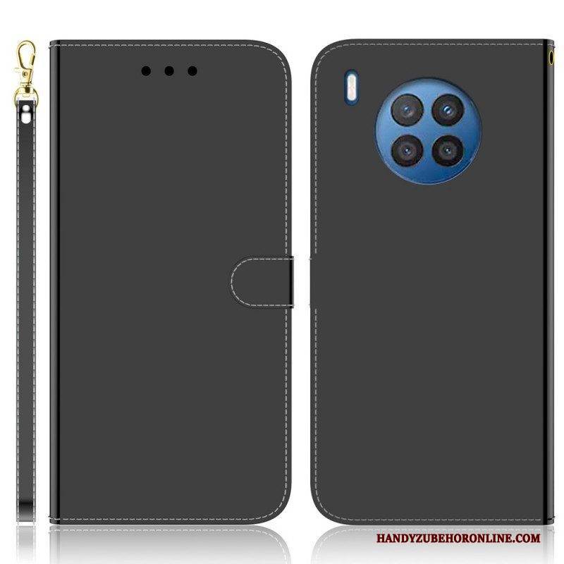Lederhüllen Für Honor 50 Lite Spiegelabdeckung Aus Kunstleder