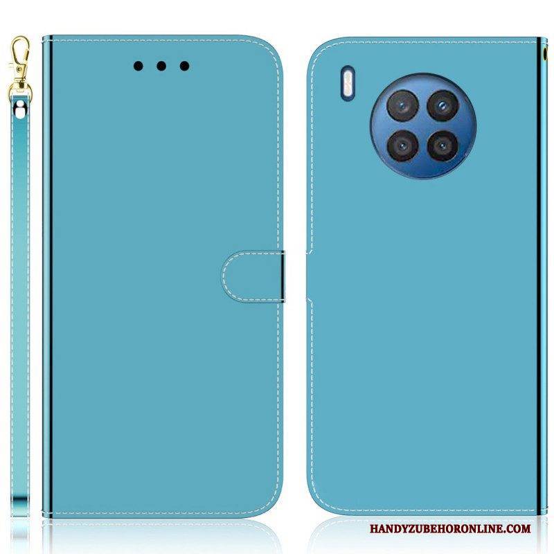 Lederhüllen Für Honor 50 Lite Spiegelabdeckung Aus Kunstleder