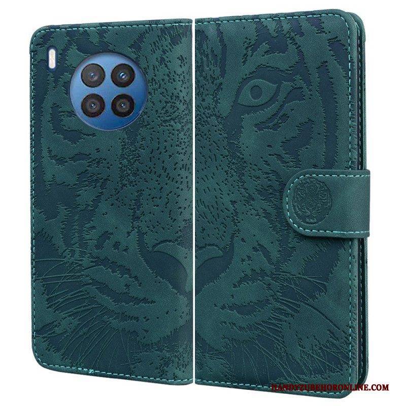 Lederhüllen Für Honor 50 Lite Tiger-gesichtsdruck