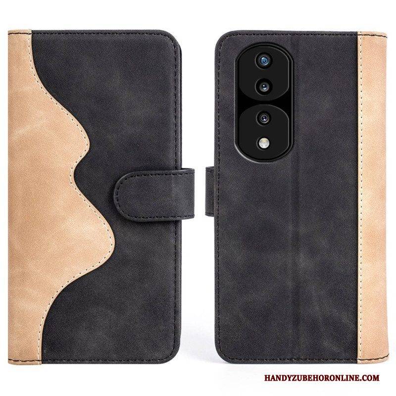 Lederhüllen Für Honor 70 Wave-lederstil