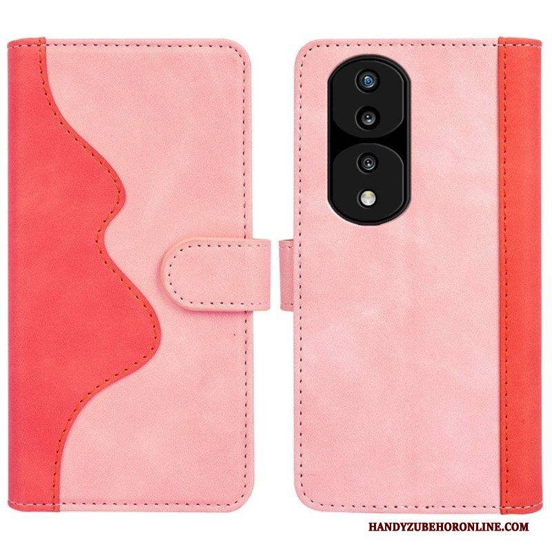 Lederhüllen Für Honor 70 Wave-lederstil
