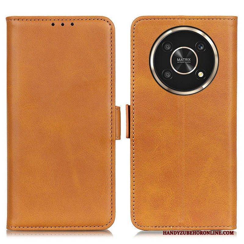Lederhüllen Für Honor Magic 4 Lite 5G Flip Case Doppelte Klappe