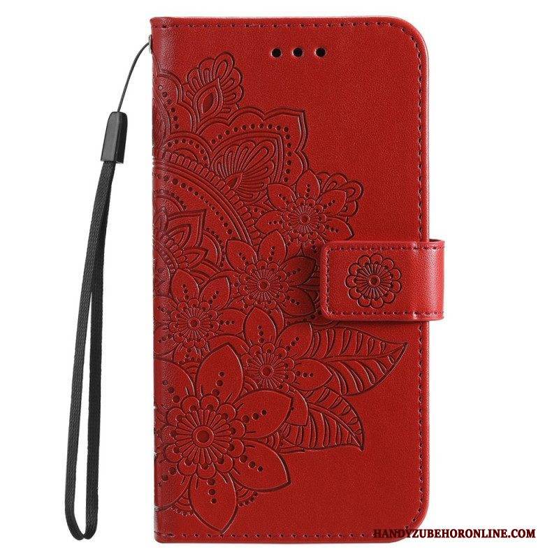 Lederhüllen Für Honor Magic 5 Lite Mit Kordel Riemchen-mandala