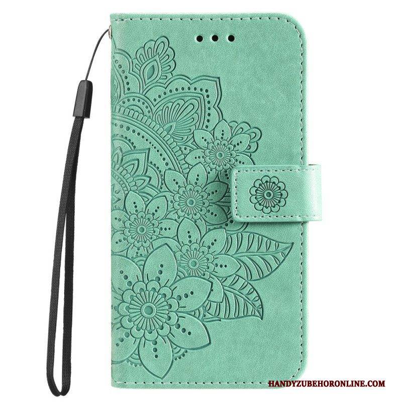 Lederhüllen Für Honor Magic 5 Lite Mit Kordel Riemchen-mandala
