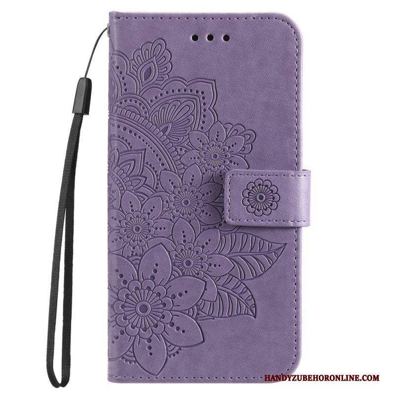 Lederhüllen Für Honor Magic 5 Lite Mit Kordel Riemchen-mandala