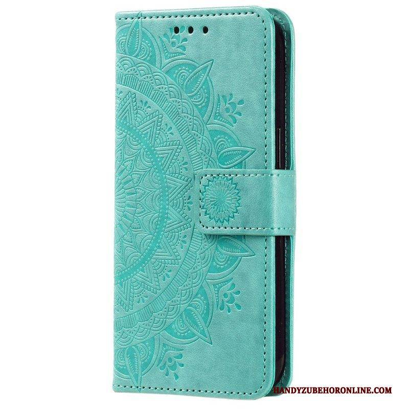 Lederhüllen Für Huawei Mate 50 Pro Mandala-sonne Mit Schlüsselband