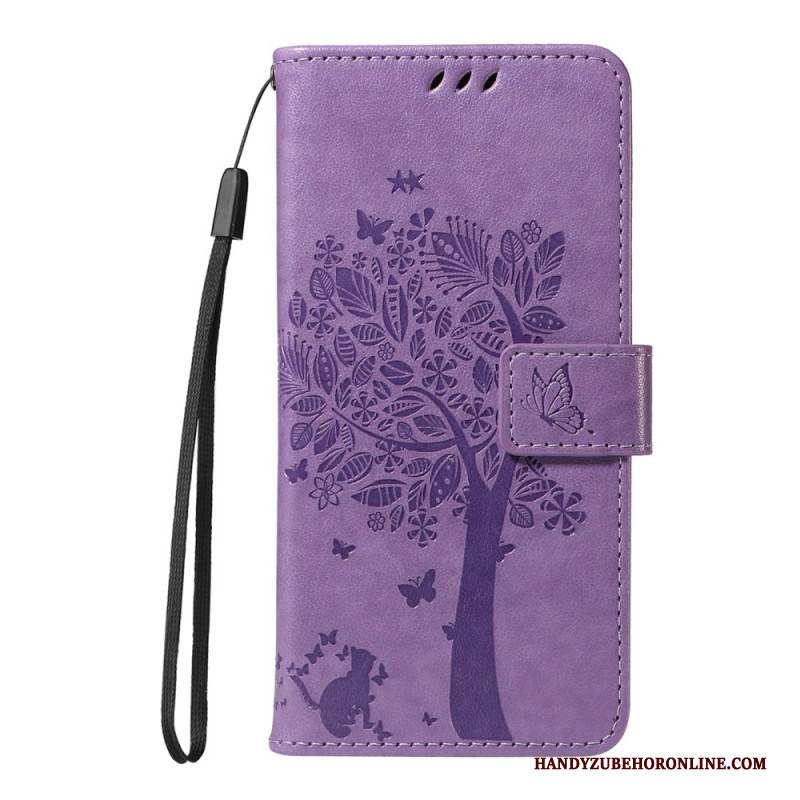 Lederhüllen Für Huawei Pura 80 Ultra Katze Und Baum