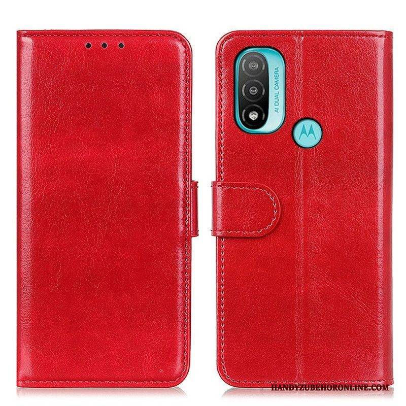 Lederhüllen Für Moto E40 / E30 / E20 Gefrorene Finesse