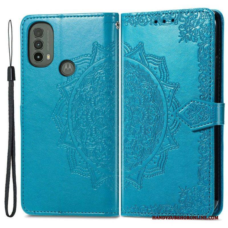 Lederhüllen Für Moto E40 / E30 / E20 Mandala-mittelalter