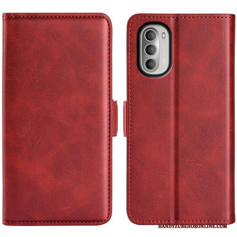 Lederhüllen Für Moto G51 5G Flip Case Doppelte Klappe