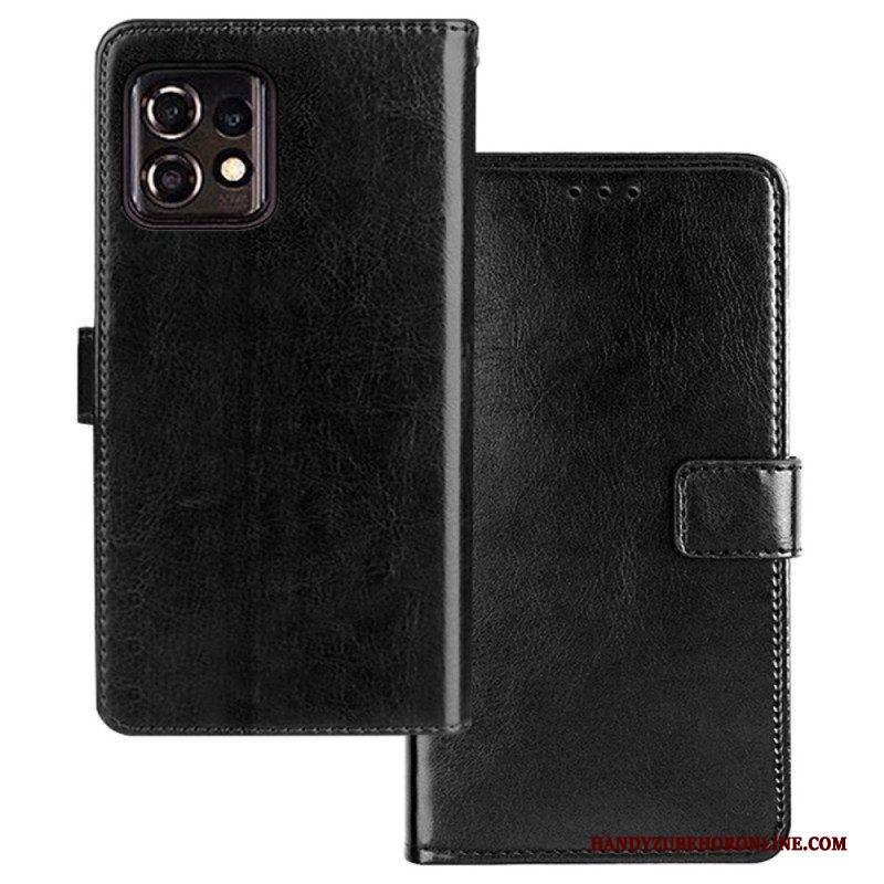 Lederhüllen Für Motorola Edge 40 Pro Idewei-lederstil