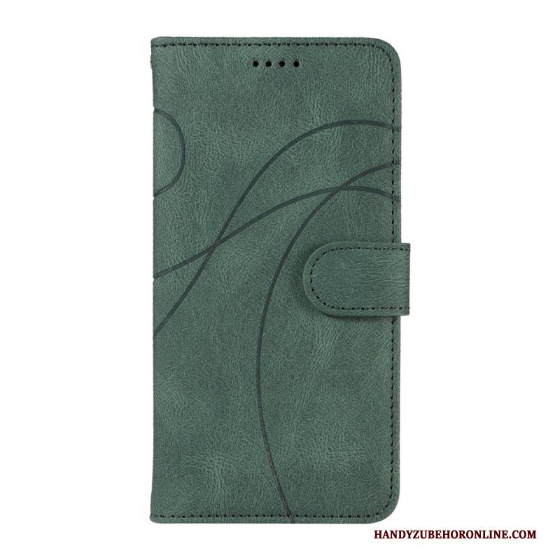 Lederhüllen Für Oneplus 13r Wellenmuster