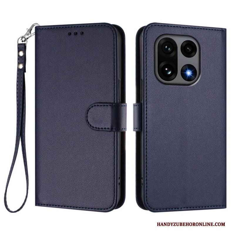 Lederhüllen Für Oneplus 15 Schlicht Mit Riemen