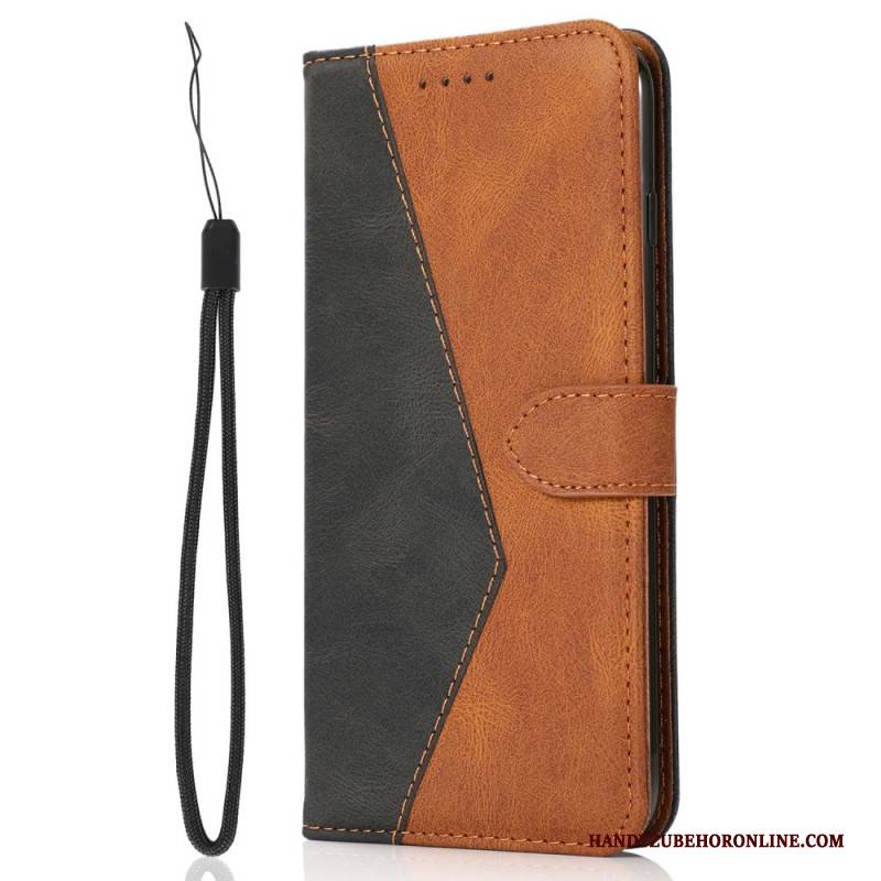 Lederhüllen Für Oneplus 15 Zweifarbiges Design