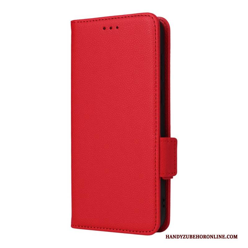 Lederhüllen Für Oneplus 15r Litschi-textur Mit Riemen