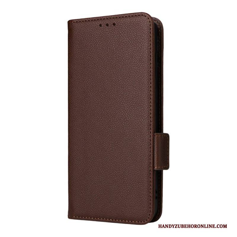 Lederhüllen Für Oneplus 15r Litschi-textur Mit Riemen