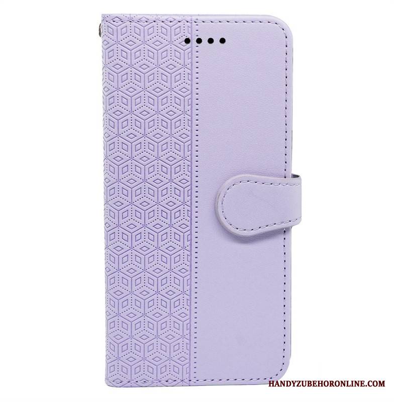 Lederhüllen Für Oneplus Nord 4 Kubisches Muster