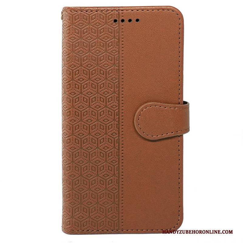 Lederhüllen Für Oneplus Nord 4 Kubisches Muster