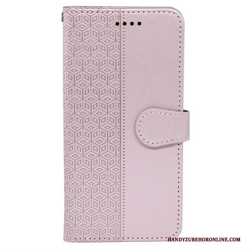 Lederhüllen Für Oneplus Nord 4 Kubisches Muster