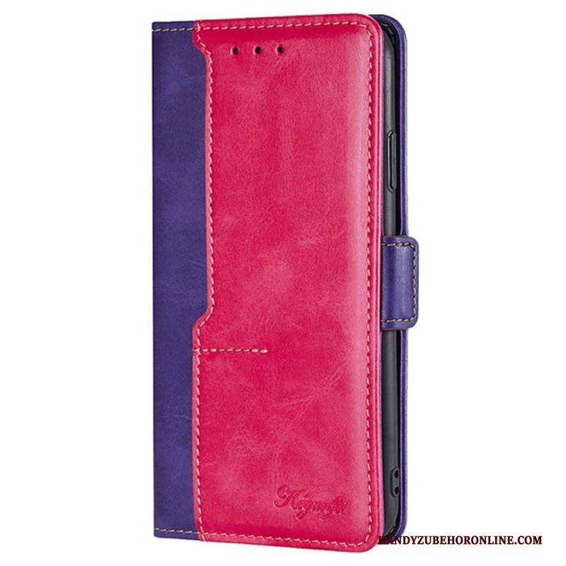 Lederhüllen Für Oneplus Nord 5 Zweifarbig