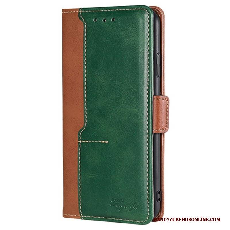 Lederhüllen Für Oneplus Nord 5 Zweifarbig