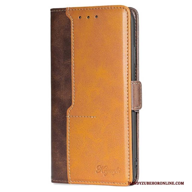 Lederhüllen Für Oneplus Nord 5 Zweifarbig