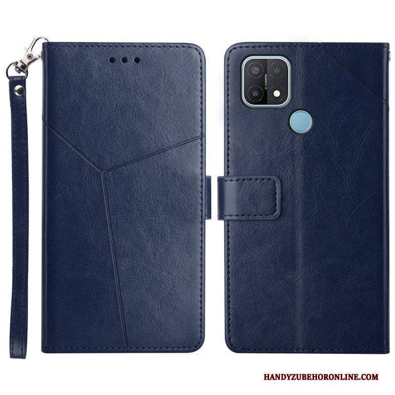 Lederhüllen Für Oppo A15 Stil Leder Geo Y Design