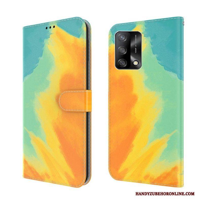 Lederhüllen Für Oppo A74 4G Aquarell