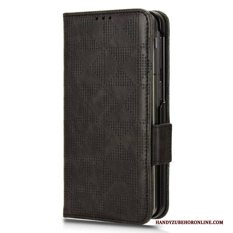 Lederhüllen Für Oppo Find N3 Dreiecksmuster