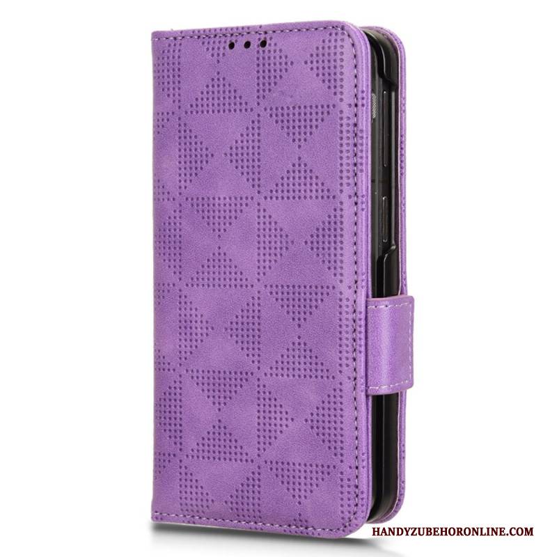 Lederhüllen Für Oppo Find N3 Dreiecksmuster