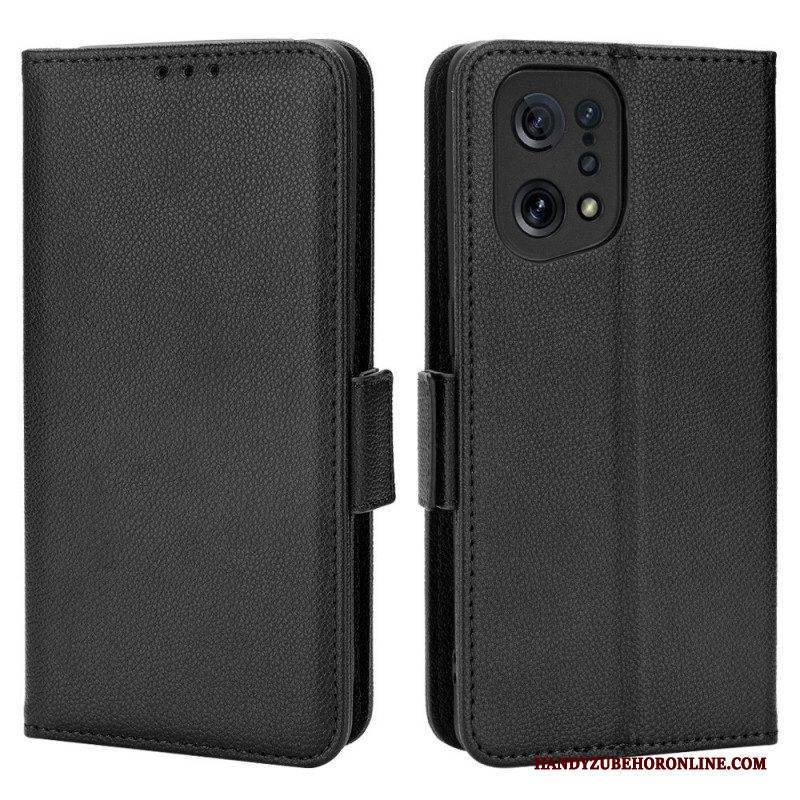Lederhüllen Für Oppo Find X5 Flip Case Klappe Doppelt. Neue Farben