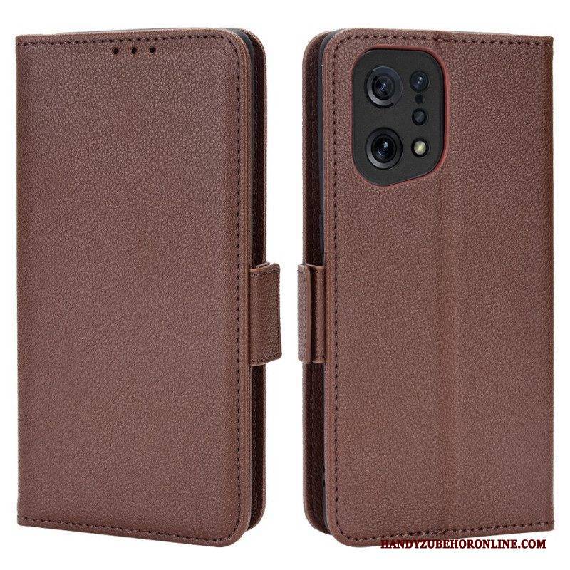 Lederhüllen Für Oppo Find X5 Flip Case Klappe Doppelt. Neue Farben