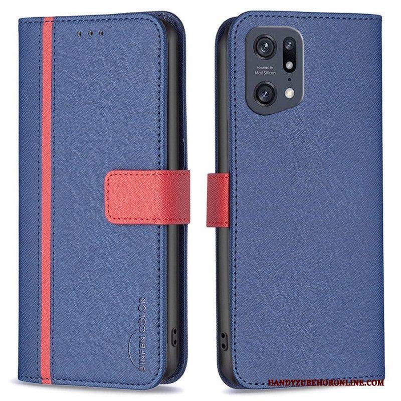 Lederhüllen Für Oppo Find X5 Pro Kunstleder Tetxuré Binfen Color