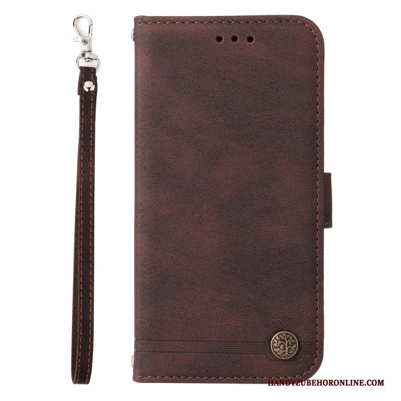 Lederhüllen Für Oppo Find X8 Klassischer Vintage-riemen