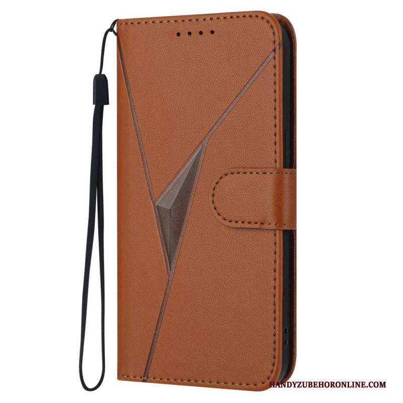 Lederhüllen Für Oppo Reno 14 5g Dreieck Muster