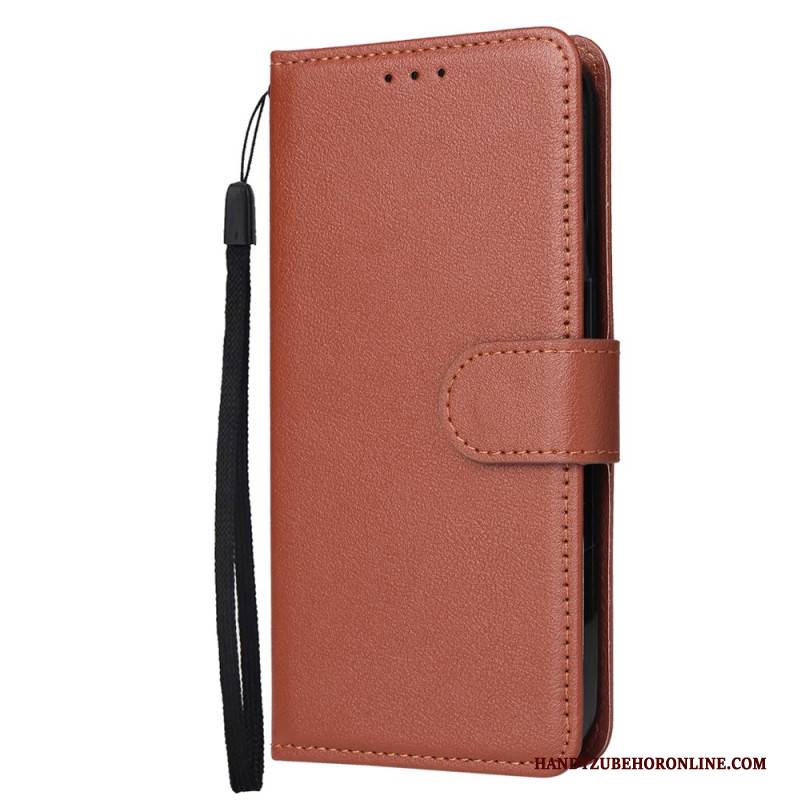 Lederhüllen Für Oppo Reno 14 5g Glattlederoptik Mit Riemen