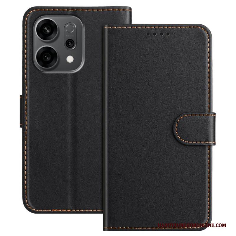 Lederhüllen Für Oppo Reno 14 5g Ziernähte