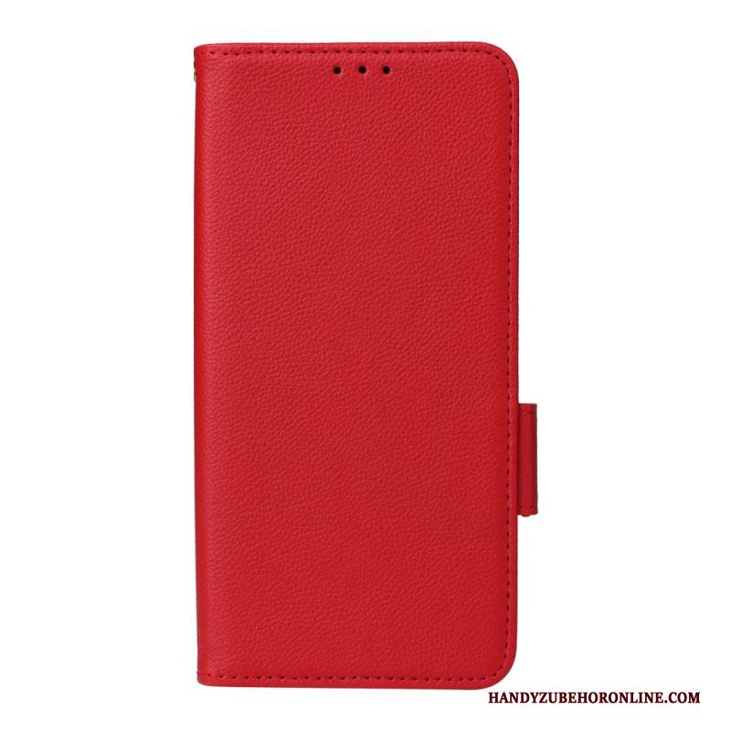 Lederhüllen Für Oppo Reno 14 Pro 5g Litschi-textur Mit Trageriemen