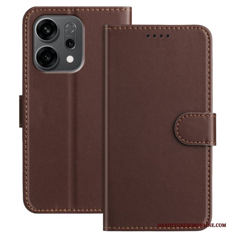 Lederhüllen Für Oppo Reno 14f 5g Ziernähte