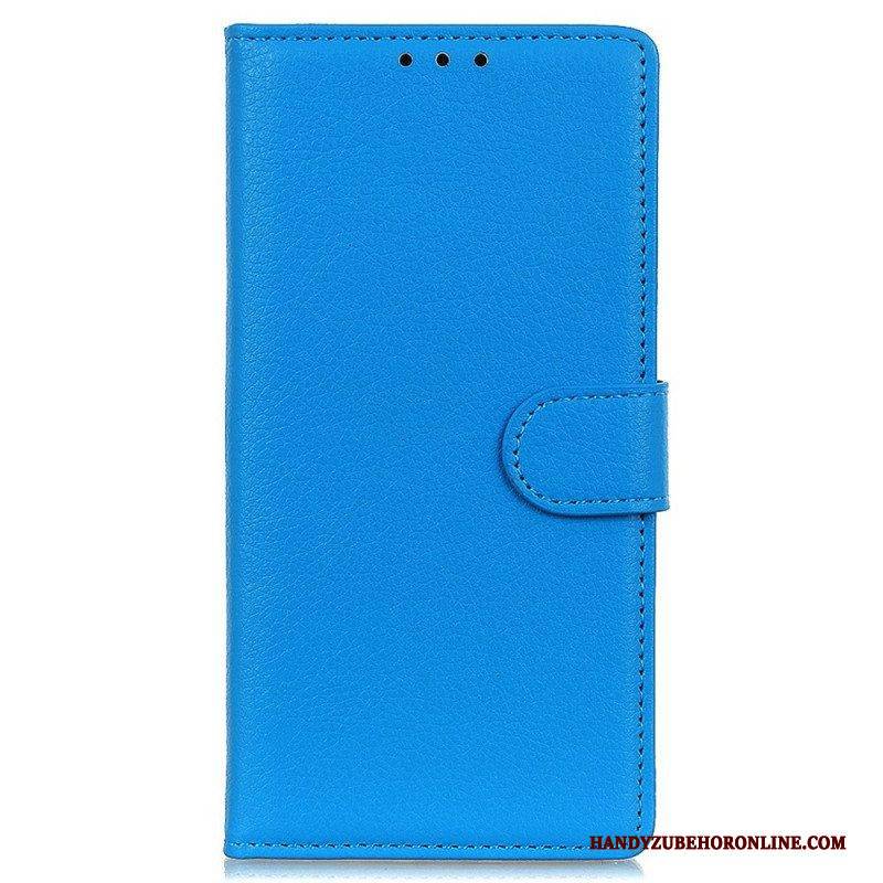 Lederhüllen Für Oppo Reno 7 Traditioneller Litschi-lederstil