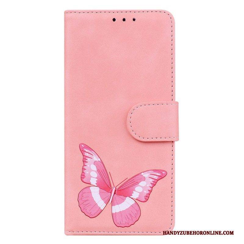 Lederhüllen Für Oppo Reno 8 Pro Schmetterling