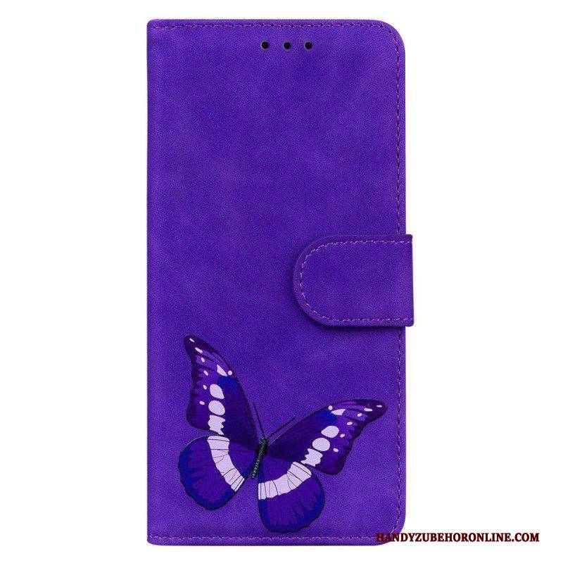 Lederhüllen Für Oppo Reno 8 Pro Schmetterling