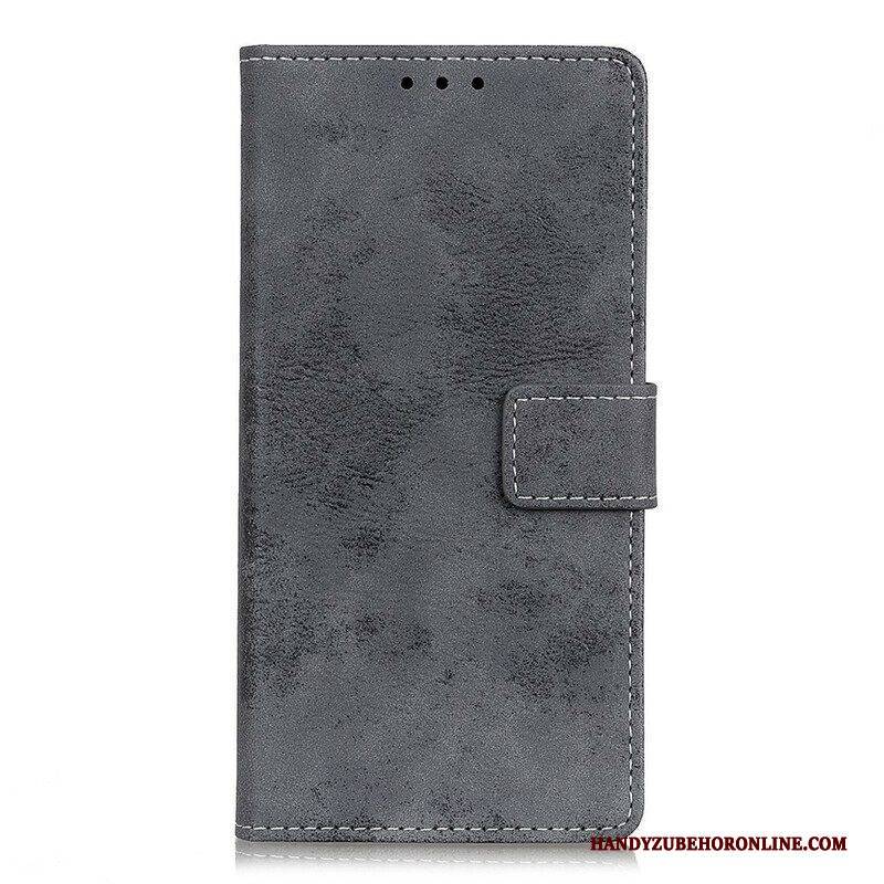 Lederhüllen Für Poco X3 / X3 Pro / X3 NFC Vintage-ledereffekt