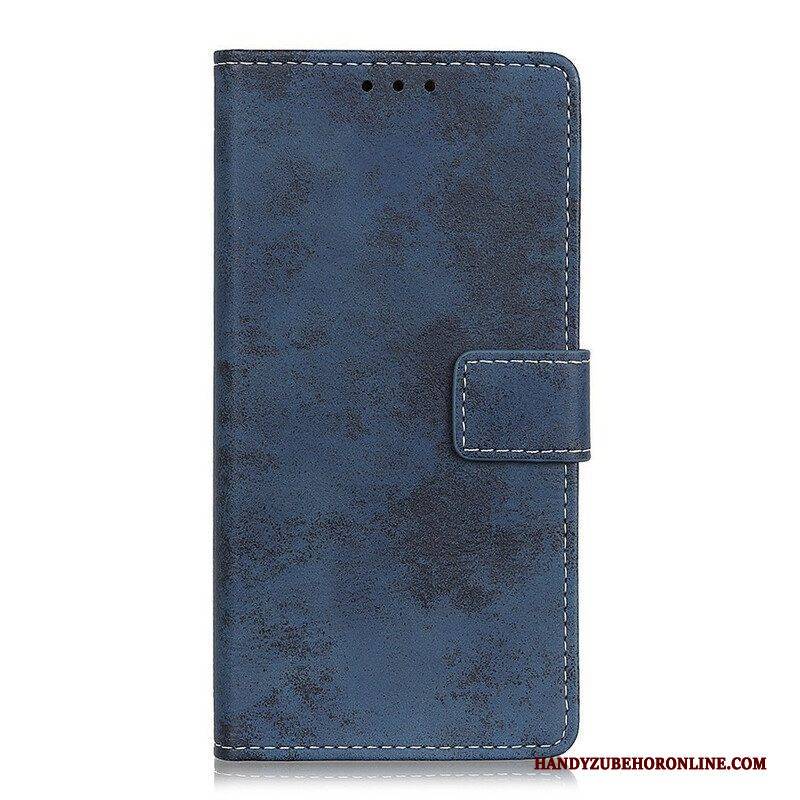 Lederhüllen Für Poco X3 / X3 Pro / X3 NFC Vintage-ledereffekt