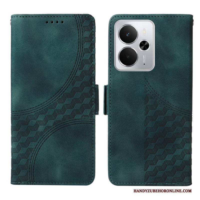 Lederhüllen Für Realme 14 5g Rautenmuster
