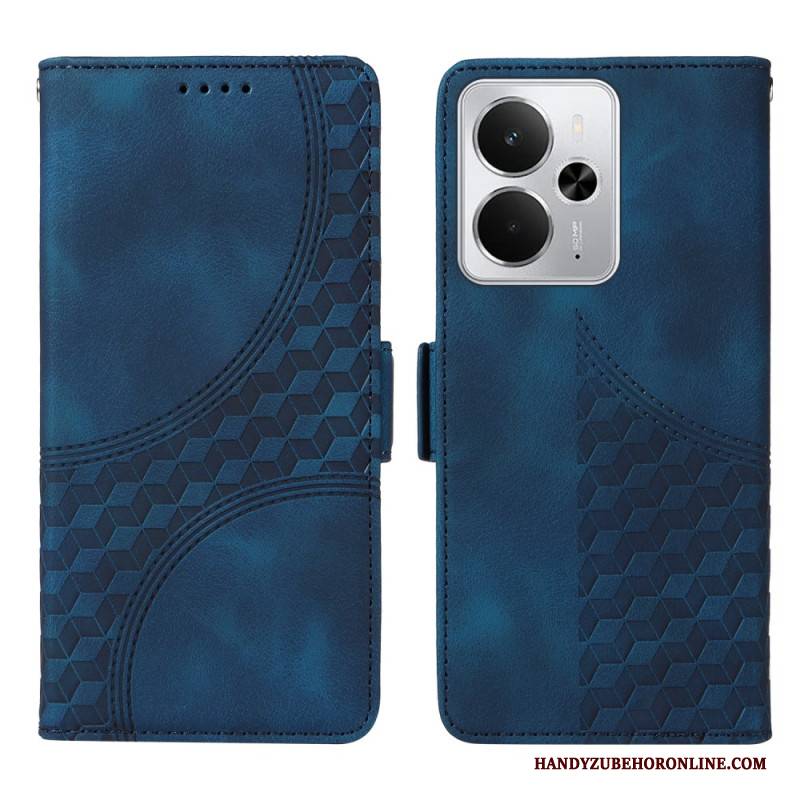Lederhüllen Für Realme 14 5g Rautenmuster
