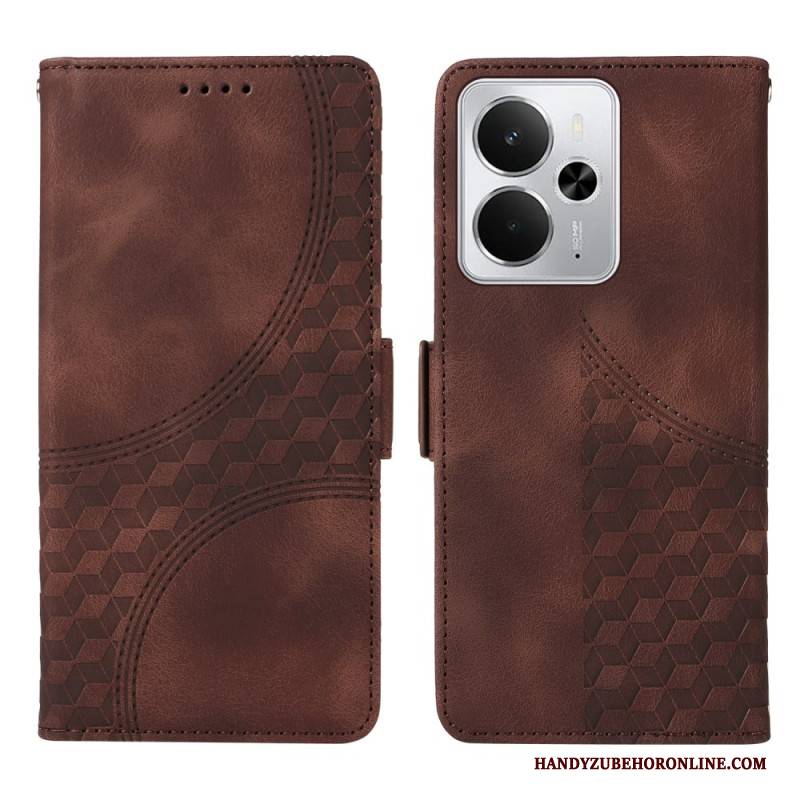Lederhüllen Für Realme 14 5g Rautenmuster