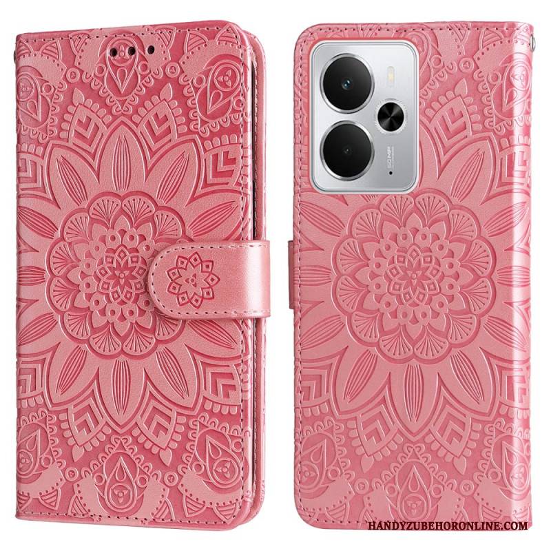 Lederhüllen Für Realme 14 5g Sonnenblumen-design