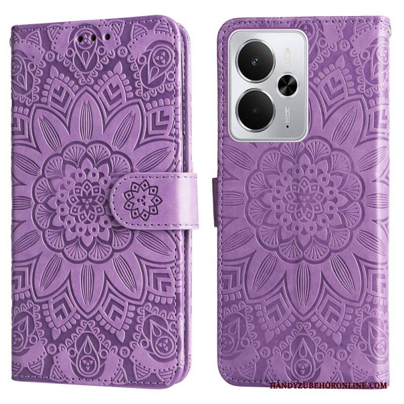 Lederhüllen Für Realme 14 5g Sonnenblumen-design